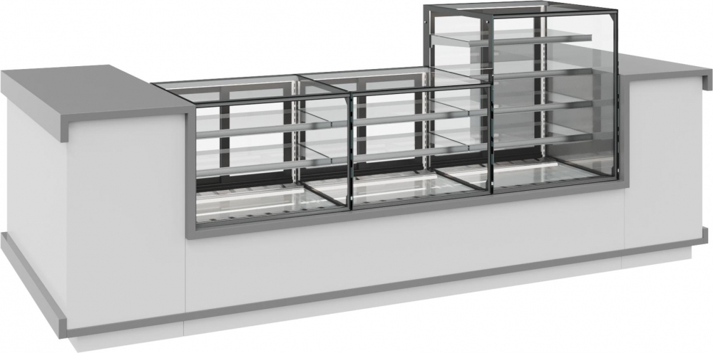 Витрина кондитерская Carboma KC71-110 VV 0,9-1 Built-In COSMO закрытая