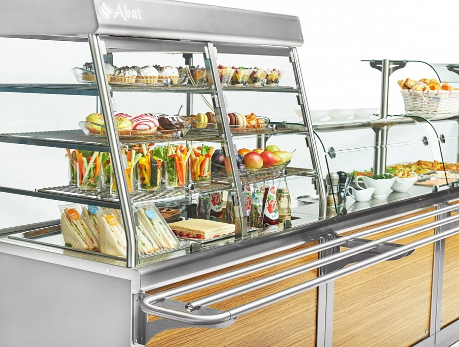 Холодильная витрина‑прилавок Abat ПВВ(Н)‑70Х‑С‑01‑ОК