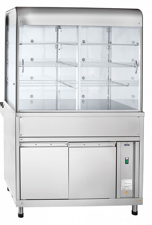 Прилавок-витрина нейтральный Abat ПВТ-70КМ-В-01